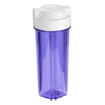 EGS1-10CW 10” filter housing clear (d/o) 1/4”