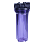 YT-14CB 10” housing clear with black cap 3/4”